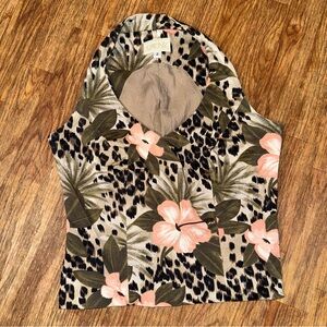 Vintage Cache Top Y2K Leopard Floral Womens 2 Tropical Blouse Retro Leopard Boho